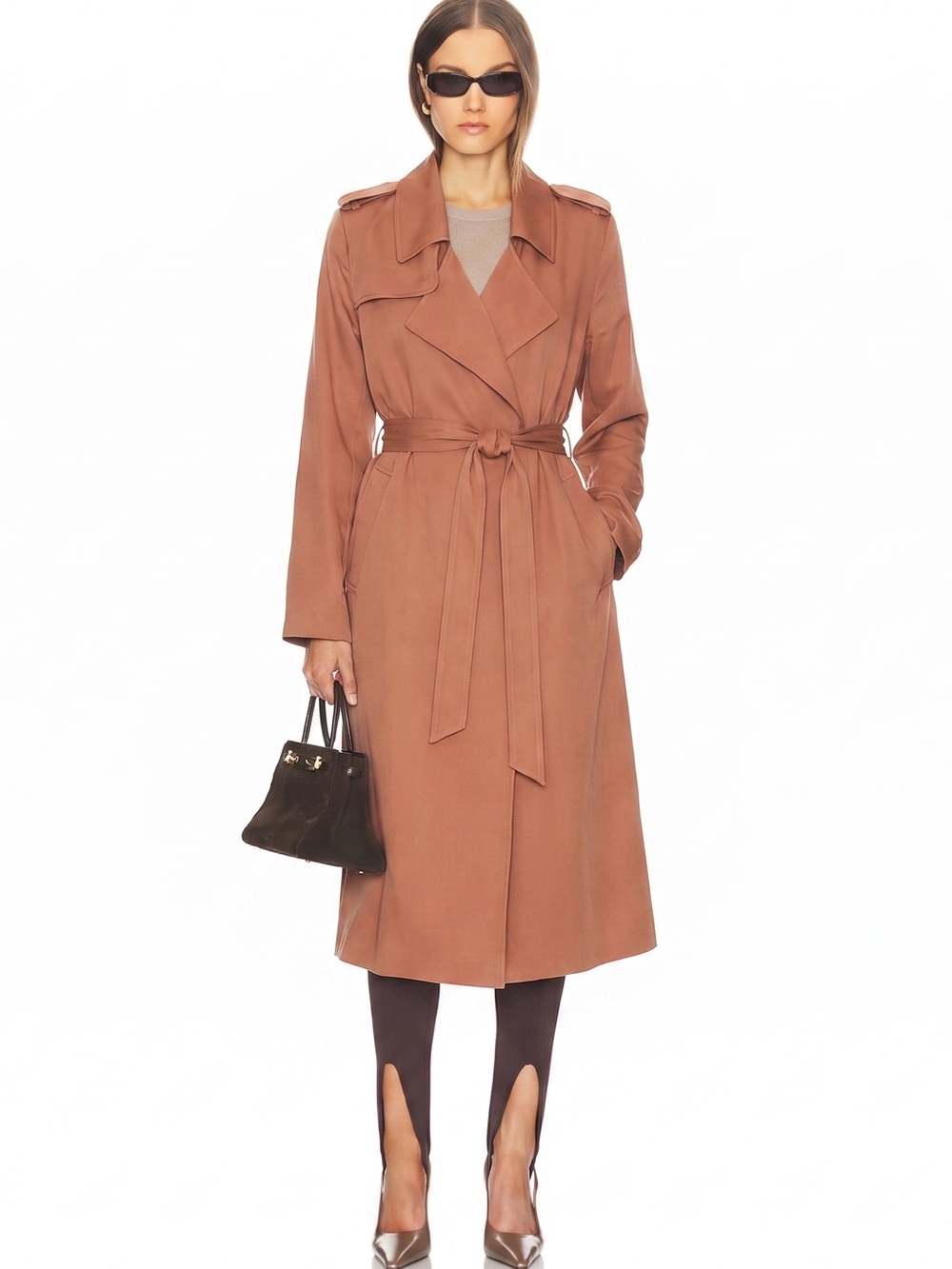 Badgley Mishka Trench, Size XL, Cinnamon